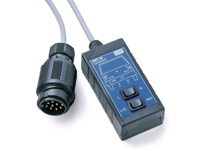 13-poliger Tester zur Kontrolle der Steckdose am Zugwagen 12 V 13-poliger Tester zur Kontrolle der Steckdose am Zugwagen 12 V