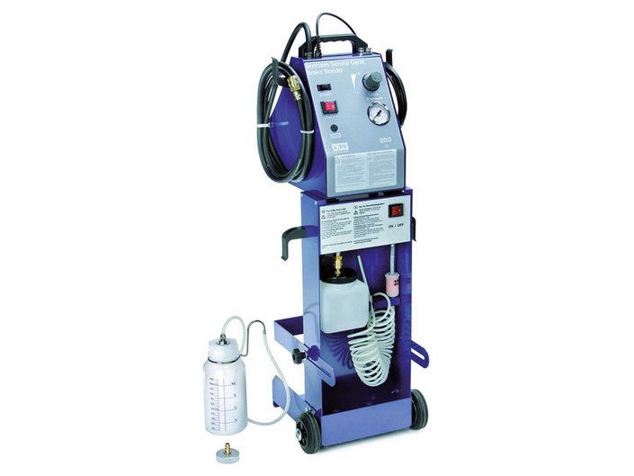 Bremsen-Servicegerät (230V, 20L) mit Transportwagen und Absaugung Bremsen-Servicegerät (230V, 20L) mit Transportwagen und Absaugung