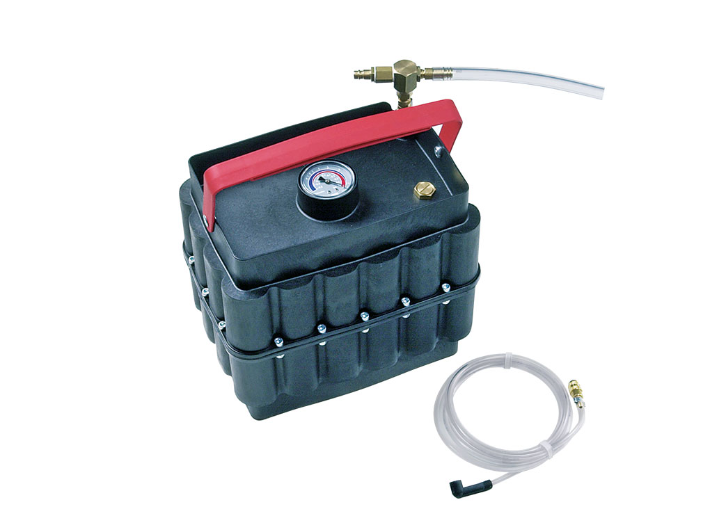 Vakuum-Box (mit Füllstandsanzeige) für Bremsenentlüftung, Motorölwechsel etc. Vakuum-Box (mit Füllstandsanzeige) für Bremsenentlüftung, Motorölwechsel etc.