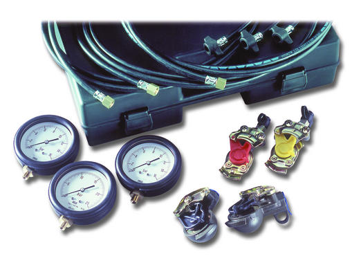 Bremsdruckprüfgerät (16/25 bar) für pneumatische Bremsanlagen (LKW-Druckluftbremse) ungeeicht Bremsdruckprüfgerät (16/25 bar) für pneumatische Bremsanlagen (LKW-Druckluftbremse) ungeeicht