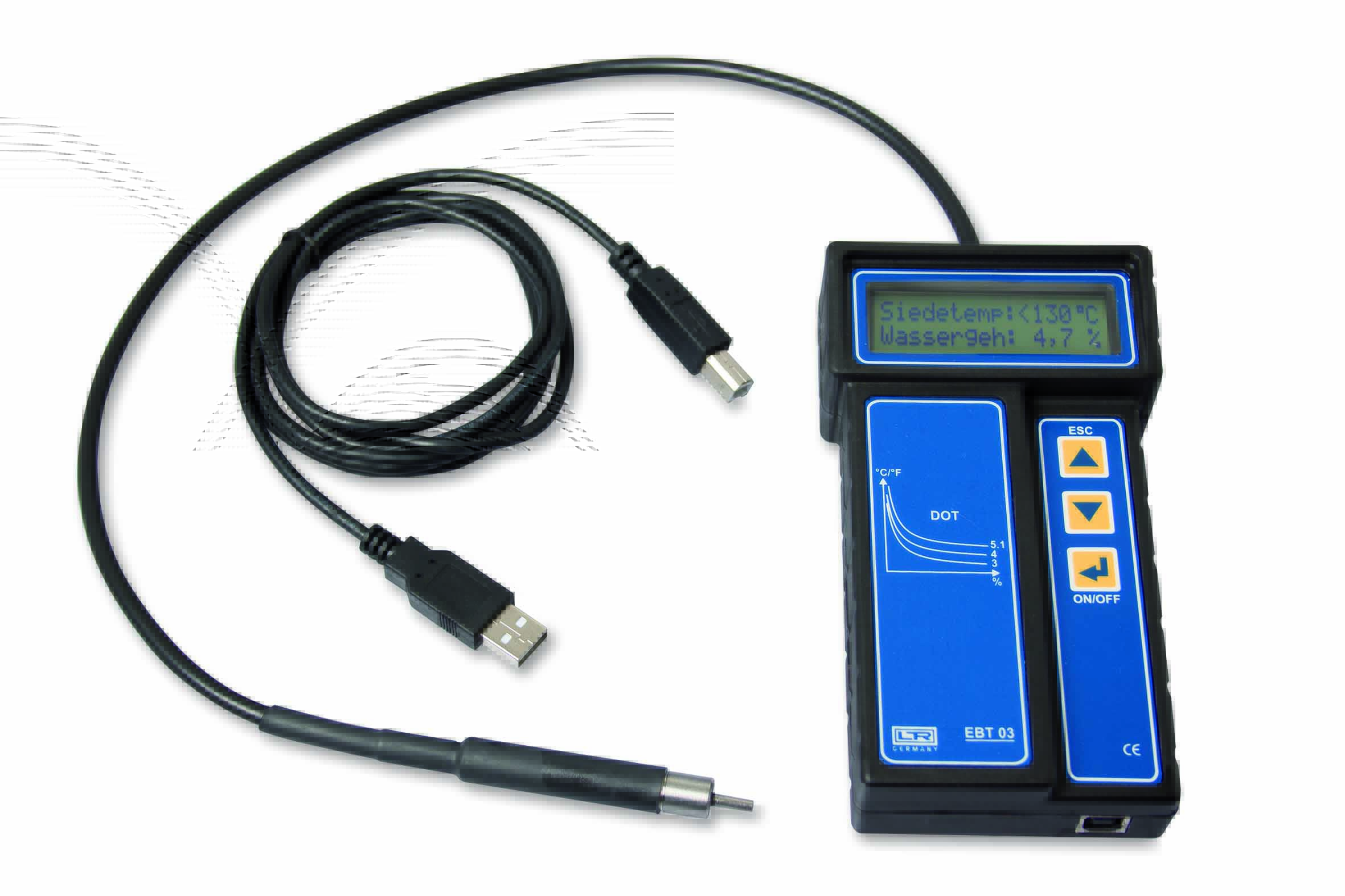 Elektronischer Bremsflüssigkeitstester mit USB-Schnittstelle Elektronischer Bremsflüssigkeitstester mit USB-Schnittstelle