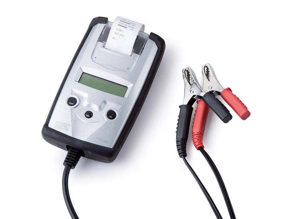 Batterie-Prüfgerät mit Digitalanzeige und Temperaturkompensation Batterie-Prüfgerät mit Digitalanzeige und Temperaturkompensation