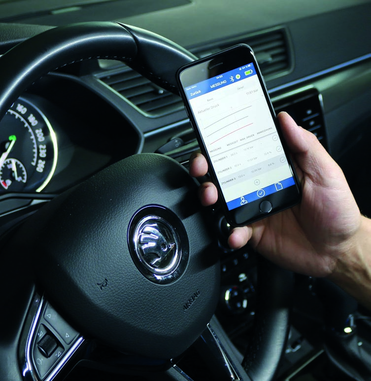 Kompressionsdruckmessgerät Otto- und Dieselmotoren Bluetooth