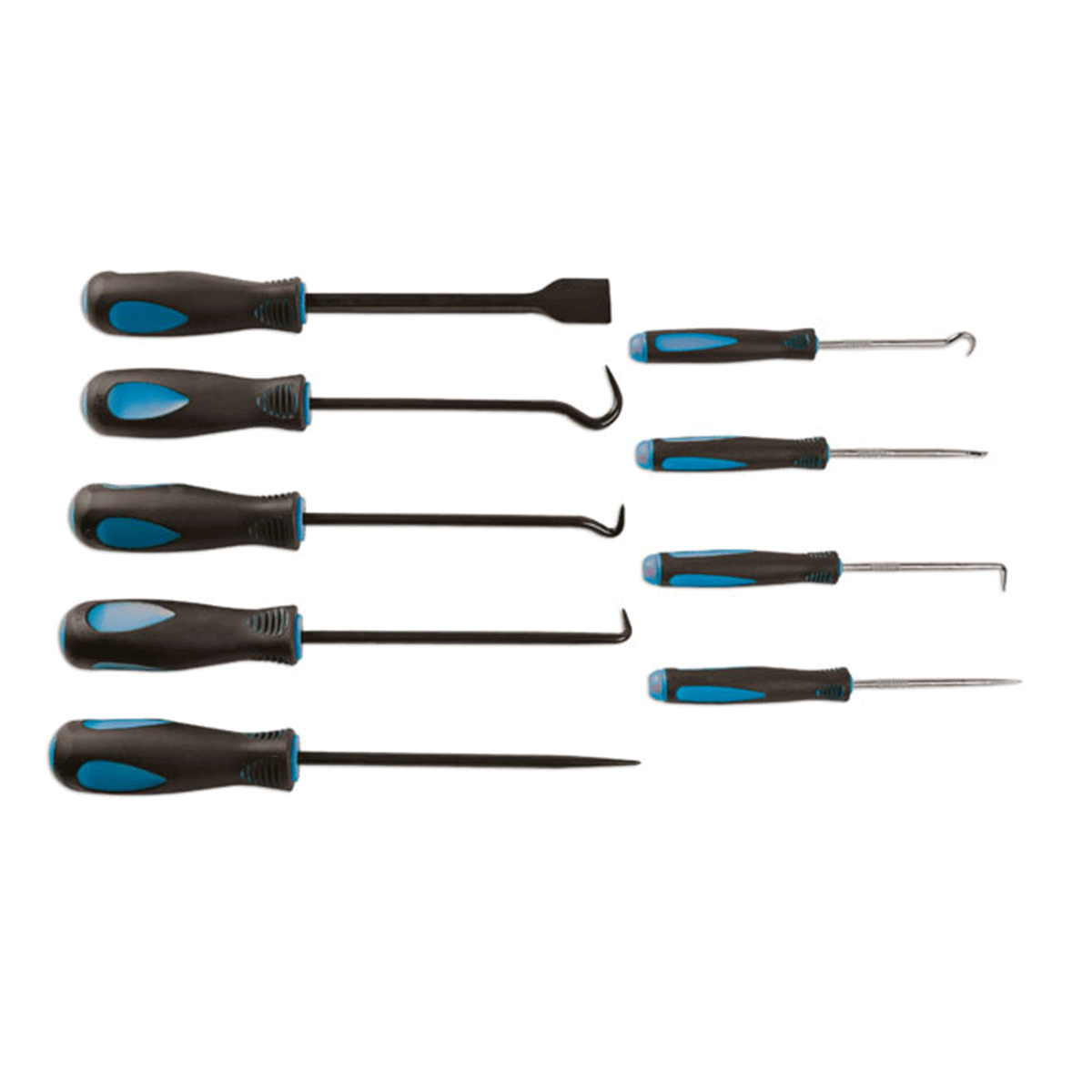 Haken-, Pick,- und Schabersatz 9-tlg.