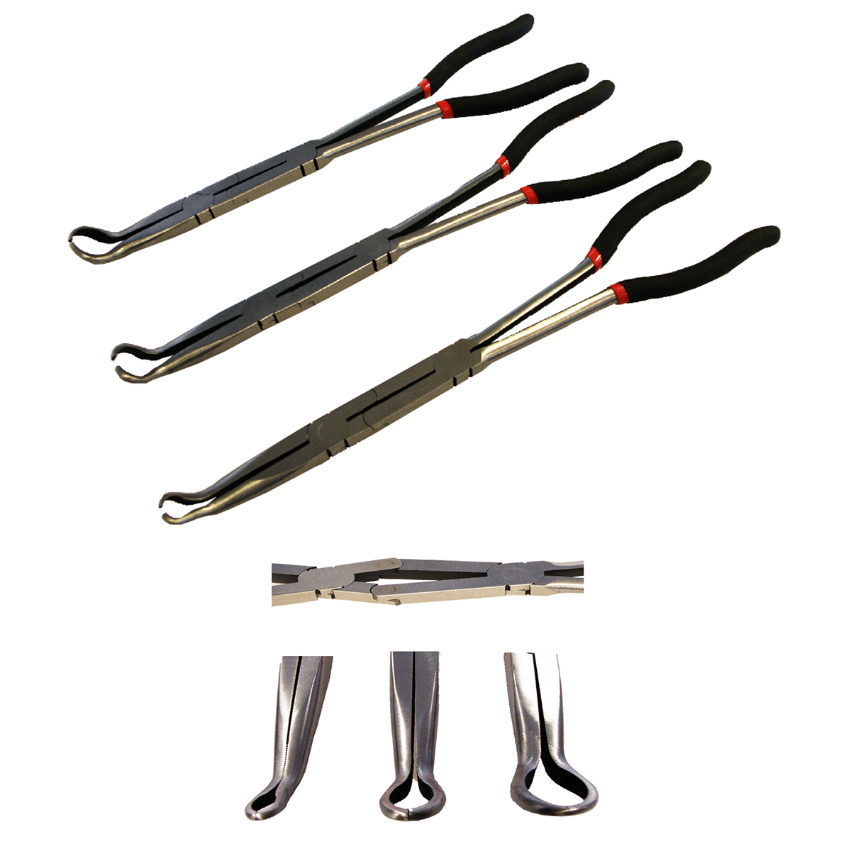 Zündkerzenstecker Doppelgelenkzangen Set 3-tlg. Zündkerzenstecker Doppelgelenkzangen Set 3-tlg.