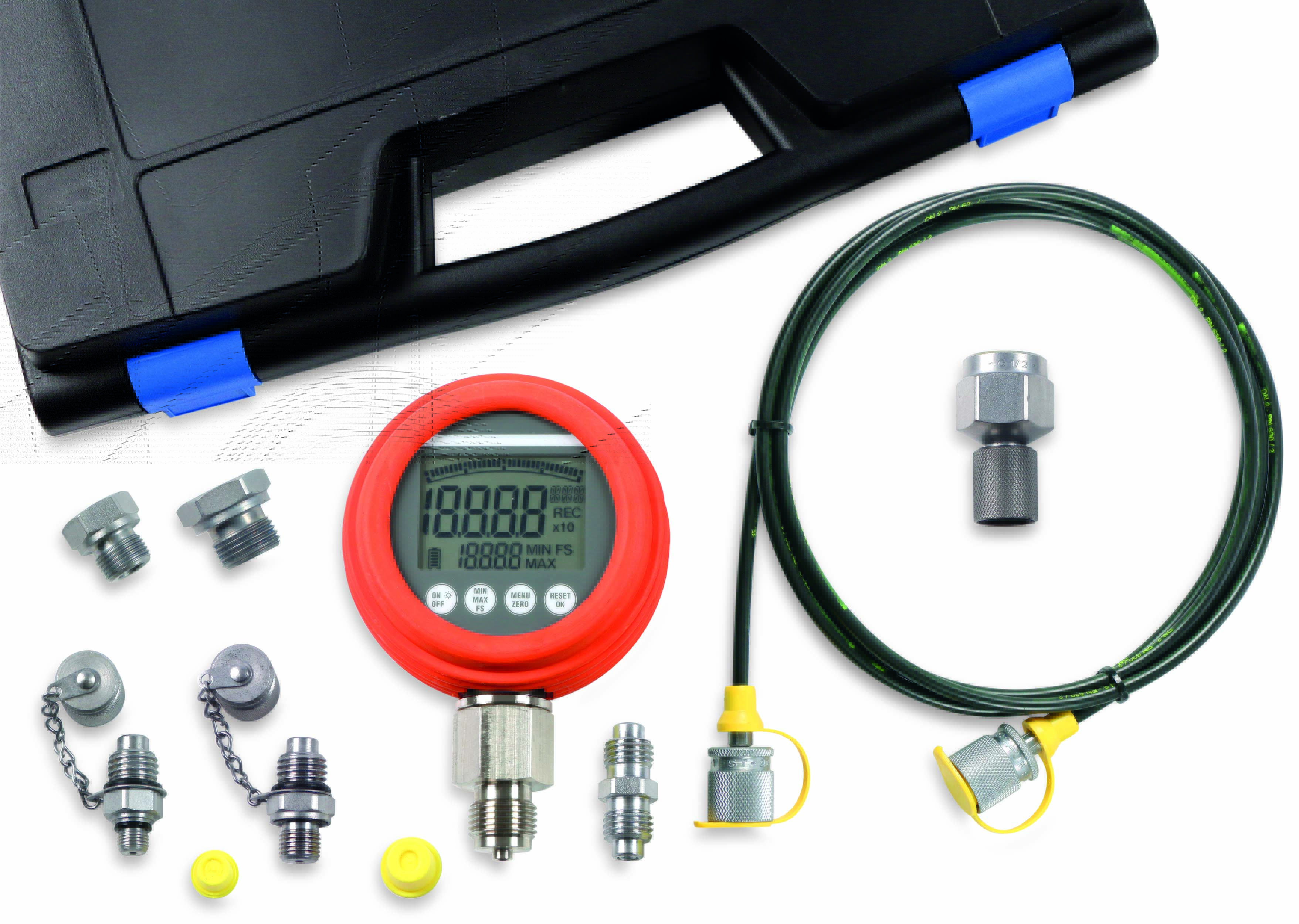 Hydraulik-Prüfkoffer digital 1 Manometer Hydraulik-Prüfkoffer digital 1 Manometer