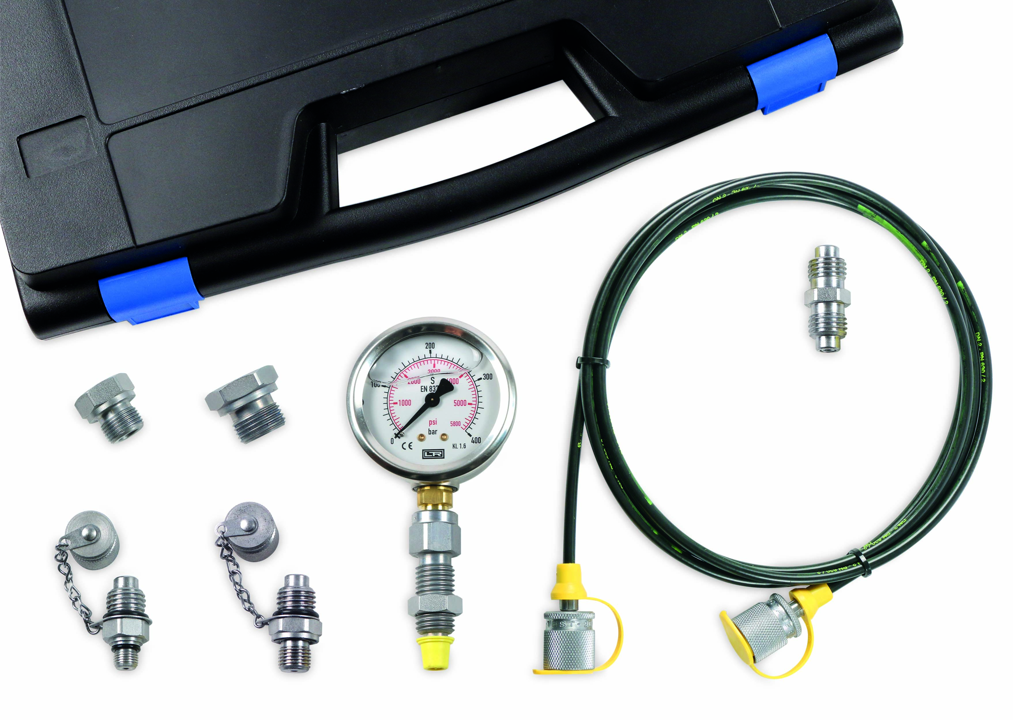 Hydraulik-Prüfkoffer analog 1 Manometer Hydraulik-Prüfkoffer analog 1 Manometer